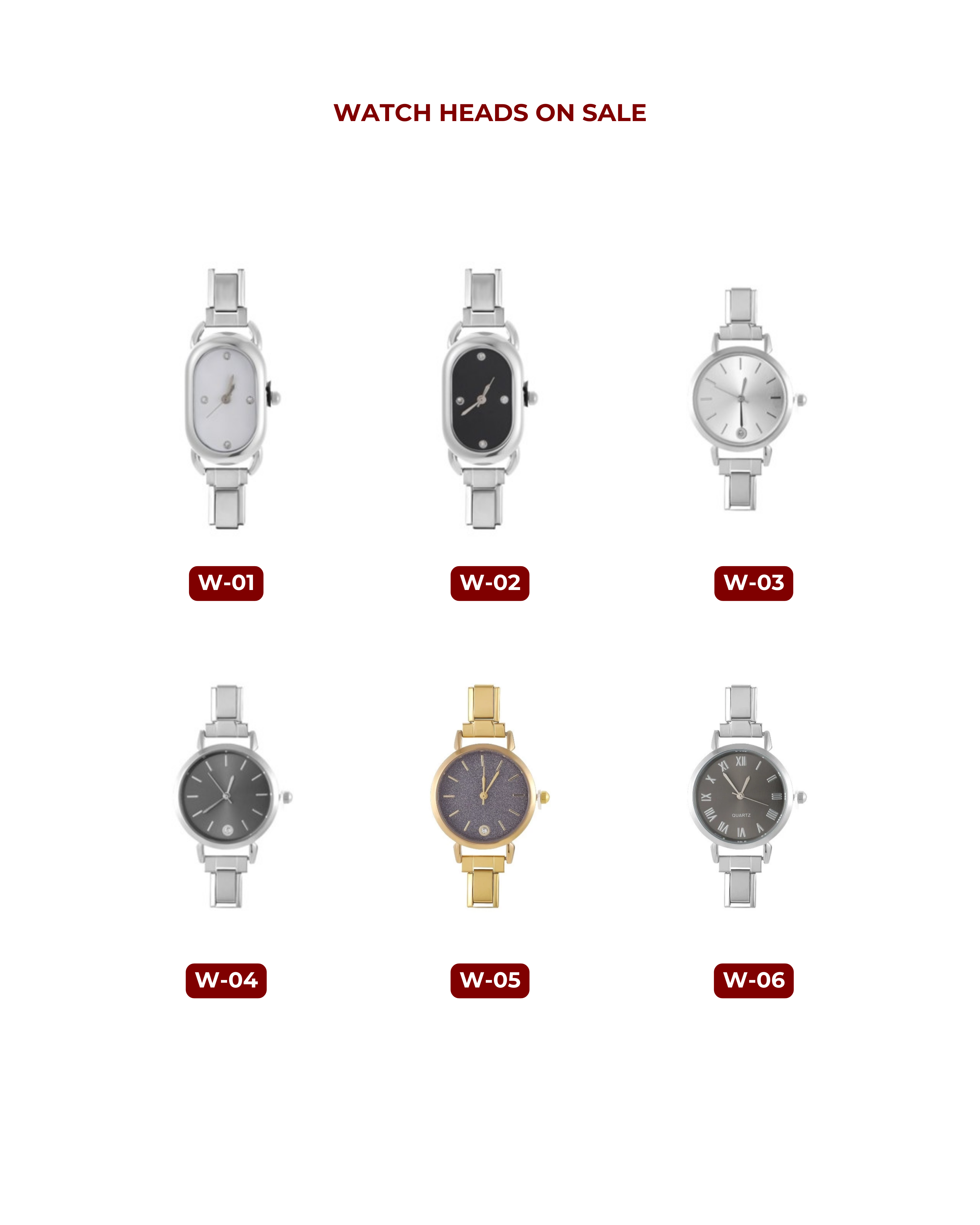 ITALIAN LINKS - WATCH HEADS (SALE)