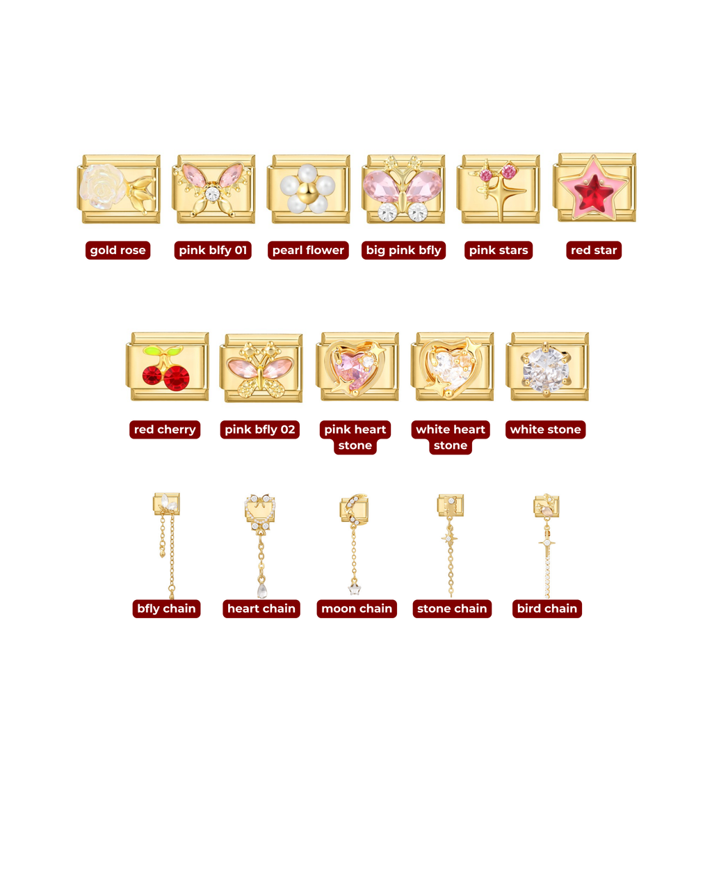 ITALIAN LINKS - GOLD 3D LINKS