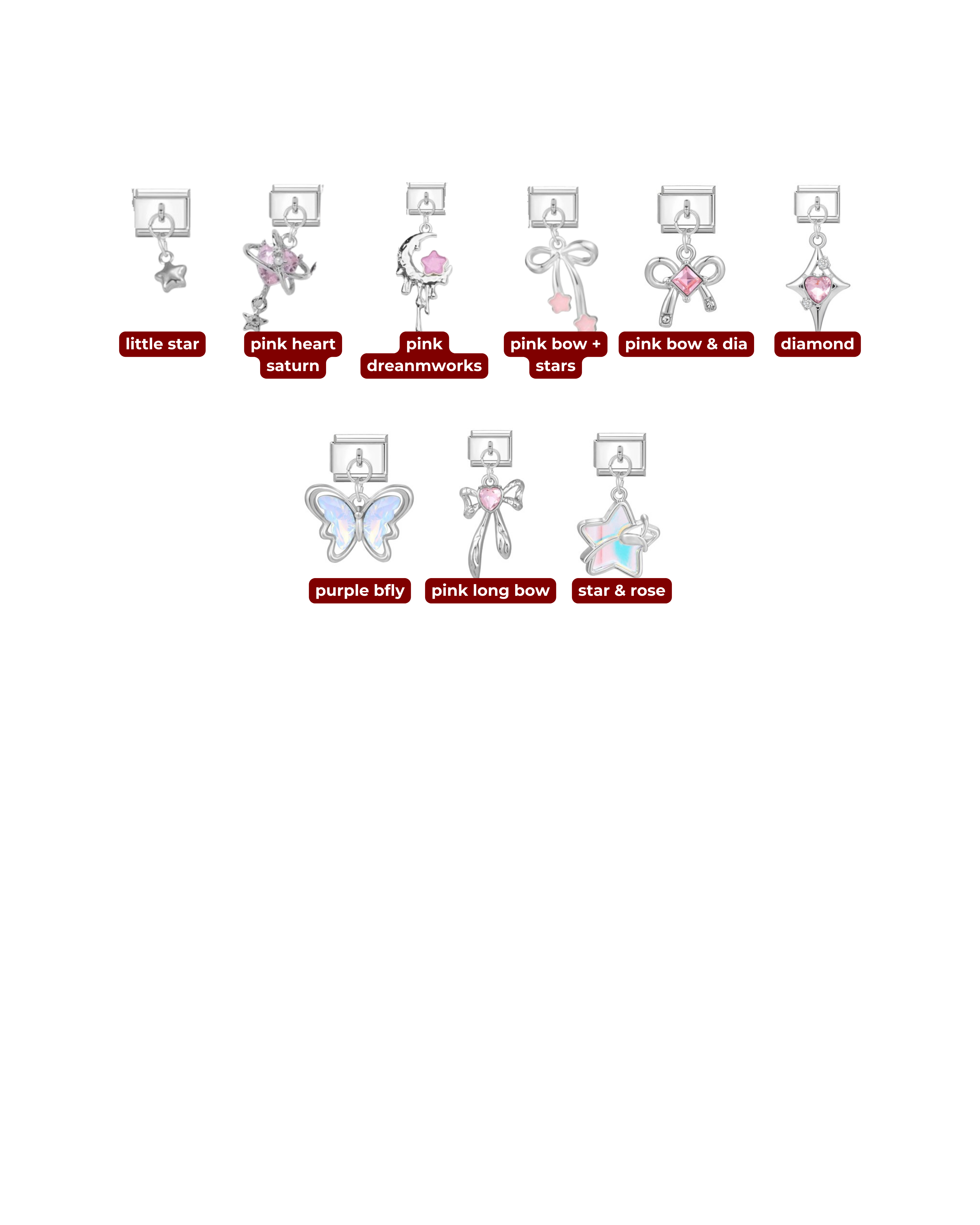 ITALIAN LINKS - SILVER DANGLING