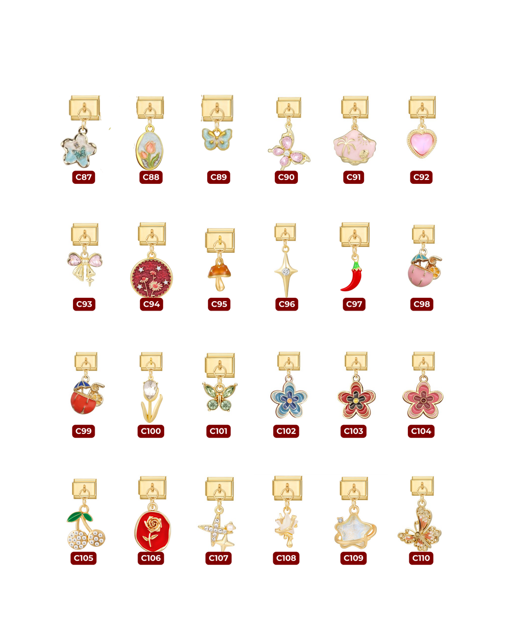 ITALIAN LINKS - GOLD DANGLING