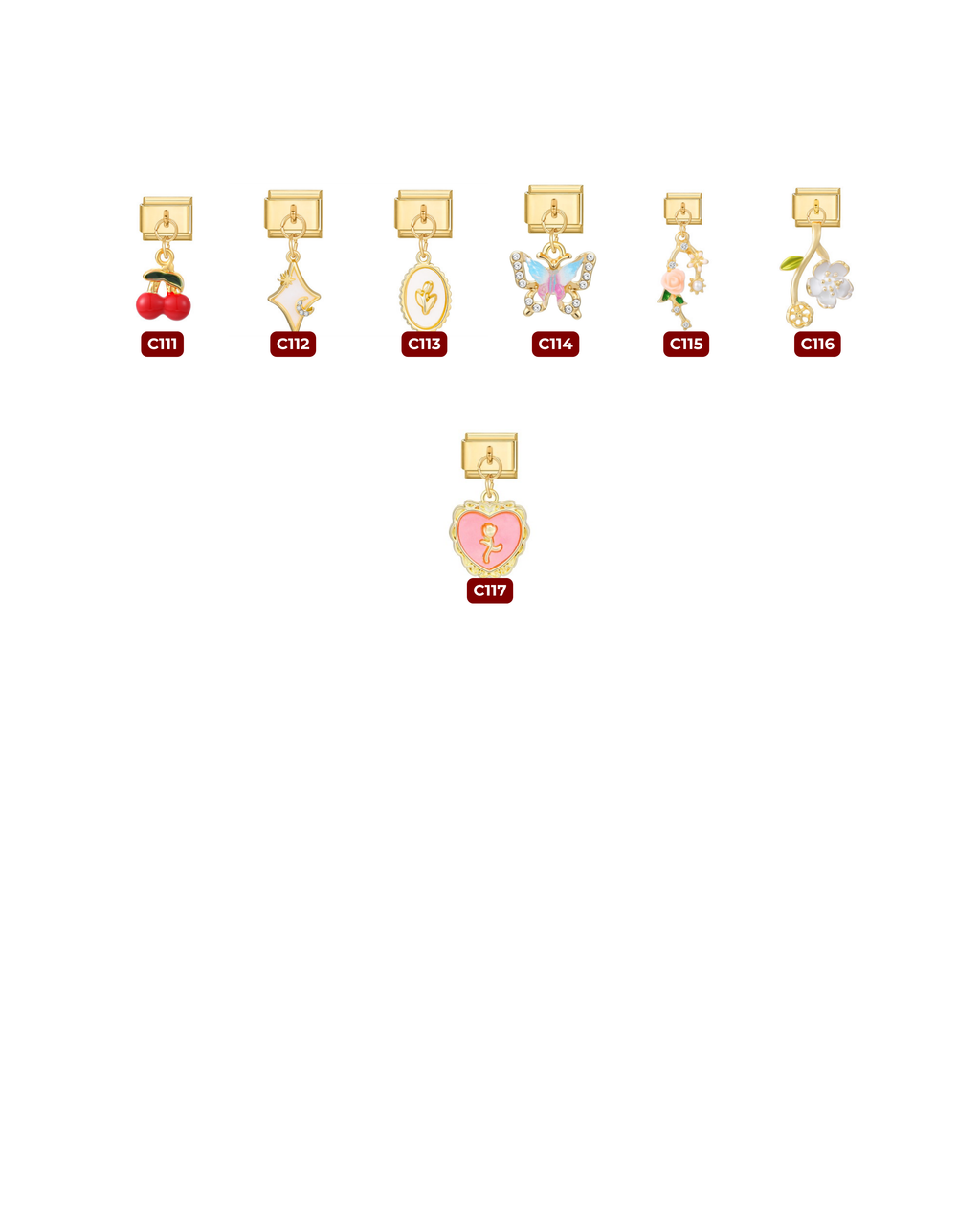 ITALIAN LINKS - GOLD DANGLING