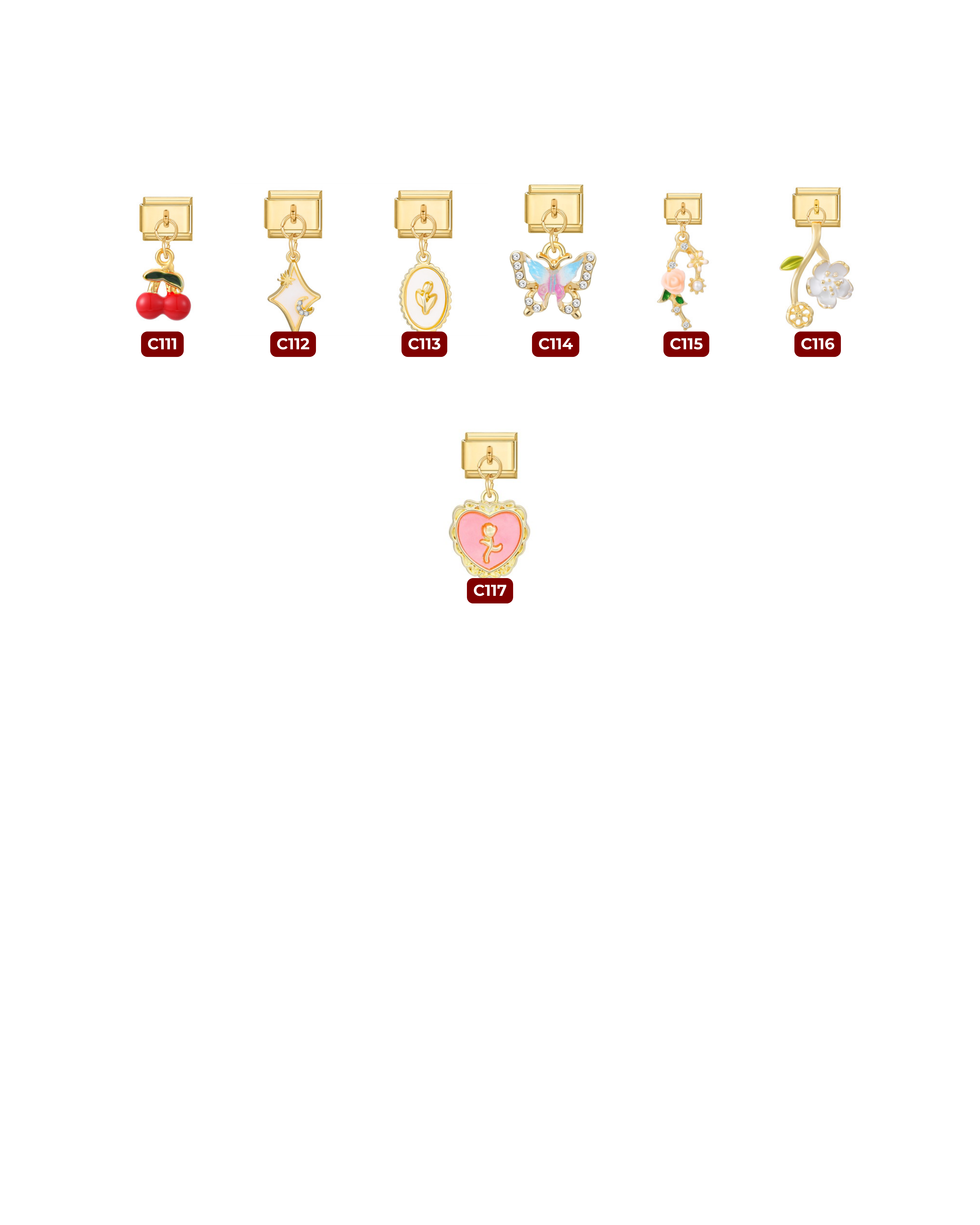 ITALIAN LINKS - GOLD DANGLING